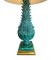 Large Spanish Turquoise Lamp in Ceramic from Ceramicas Bondia, 1950s 3