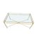 Coffee Table in Faux Bamboo and Brass from Maison Bagues, 1960s, Image 4