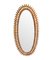 Large Italian Oval Bamboo Mirror in the style of Franco Albini, 1970s, Image 5