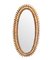 Large Italian Oval Bamboo Mirror in the style of Franco Albini, 1970s, Image 4