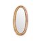 Large Italian Oval Bamboo Mirror in the style of Franco Albini, 1970s, Image 1