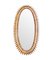 Large Italian Oval Bamboo Mirror in the style of Franco Albini, 1970s, Image 7