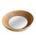 French Riviera Circular Bowl Shaped Mirror in Bamboo, 1960s 9