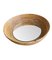 French Riviera Circular Bowl Shaped Mirror in Bamboo, 1960s 3