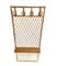 French Riviera Coat Rack in Rattan and Bamboo with Wooden Shelf, 1970s 5