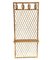 French Riviera Coat Rack in Rattan and Bamboo with Wooden Shelf, 1970s 8
