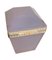Caja con bisagras de cristal de Murano lila con tapa facetada y borde de metal plateado, años 50, Imagen 7