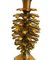 French Pinecone Lamps in Brass with Orignal Shade from Maison Charles, 1960s 3