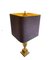 Lámparas francesas en forma de piña de latón con pantalla original de Maison Charles, años 60, Imagen 6