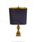 Lampade a forma di pigna in ottone con paralume originale di Maison Charles, Francia, anni '60, Immagine 7