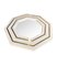 Lacquered Octagonal Mirror by Jean Claude Mahey, 1970s 3