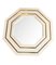 Lacquered Octagonal Mirror by Jean Claude Mahey, 1970s 2