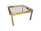 Vintage Side Table in Brass with Smoked Glass Top by Guy Lefevre, 1970s 7