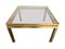Vintage Side Table in Brass with Smoked Glass Top by Guy Lefevre, 1970s 9