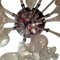 Lámpara de araña grande con flores de cristal de Murano, años 60, Imagen 6