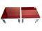 Red Glass and Acrylic Glass Side Tables, 1970s, Set of 2 9