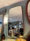 Espejo italiano grande con marco de latón, años 50, Imagen 3