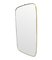 Large Italian Shield Mirror with Brass Frame, 1950s, Image 10