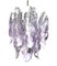 Chandelier in Purple and White Murano Glass Drops from Mazzega, 1970s 14