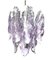 Chandelier in Purple and White Murano Glass Drops from Mazzega, 1970s, Image 14