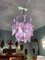 Chandelier in Purple and White Murano Glass Drops from Mazzega, 1970s, Image 15