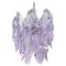 Chandelier in Purple and White Murano Glass Drops from Mazzega, 1970s, Image 18