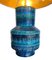 Bitossi Ceramic Lamp in Rimini Blue by Aldo Londi, 1960s 3
