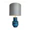 Bitossi Keramik Lampe in Rimini Blau von Aldo Londi, 1960er 1