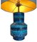Lampada Bitossi in ceramica blu di Aldo Londi, anni '60, Immagine 9