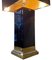 Black Lacquer Lamp in Brass and Chrome by Jean Claude Mahey, 1970s, Image 3