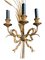Large Italian Wheat Sheaf Wall Sconces in Gilt Metal, 1950s, Set of 2, Image 4