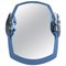 Espejo de cristal azul con luces laterales, años 60, Imagen 1