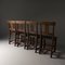 Antique Oak Dining Chairs, 1890s, Set of 4 10