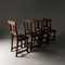 Antique Oak Dining Chairs, 1890s, Set of 4 8