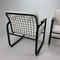 SPostmodern Black and White Armchairs, 1980s, Set of 2 4