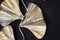 Golden Gingko Murano Glass Leaf Sconces in the style of Tommaso Barbi, 1990s, Set of 2 17