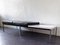 Black Leather Bench with White Laminated Table by Thonet, 1960s 3