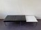 Black Leather Bench with White Laminated Table by Thonet, 1960s, Image 1