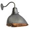 Industrielle Vintage Mercury Wandlampe aus Spiegelglas & Metall von Gal 2