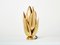 Lampada da tavolo Lotus modernista in bronzo dorato di Michel Armand, anni '70, Immagine 7