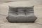 Grey Microfiber Togo 2- and 3-Seat Sofa by Michel Ducaroy for Ligne Roset, Set of 2 2