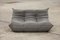 Grey Microfiber Togo 2- and 3-Seat Sofa by Michel Ducaroy for Ligne Roset, Set of 2, Image 2
