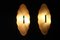 Elfenbeinfarbene filigrane Wandleuchten aus Muranoglas, 2000er, 2er Set 7