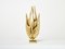Gilt Bronze Modernist Flame Sculpture Table Lamp from Michel Armand, 1970s 1