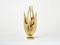 Lampe de Bureau Sculpture Flame Moderniste en Bronze Doré de Michel Armand, 1970s 1