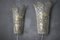 Molded Clear Frosted Murano Glass Wall Lights, 2000s, Set of 2, Image 3