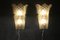 Geformte Wandlampen aus klarem Milchglas, 2000er, 2er Set 15
