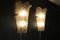 Molded Clear Frosted Murano Glass Wall Lights, 2000s, Set of 2 11