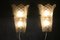 Geformte Wandlampen aus klarem Milchglas, 2000er, 2er Set 14