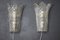 Molded Clear Frosted Murano Glass Wall Lights, 2000s, Set of 2 7